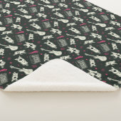 スクービードゥーパンクギターとアンプパターン シェルパブランケット (3/4)