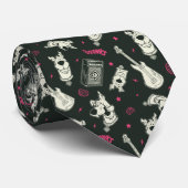 スクービードゥーパンクギターとアンプパターン ネクタイ (ロール)