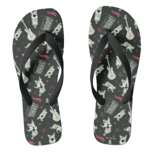 スクービードゥーパンクギターとアンプパターン ビーチサンダル