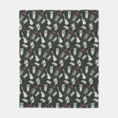 スクービードゥーパンクギターとアンプパターン フリースブランケット (正面)