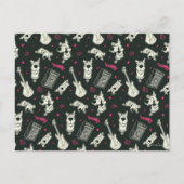 スクービードゥーパンクギターとアンプパターン ポストカード (正面)