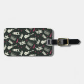 スクービードゥーパンクギターとアンプパターン ラゲッジタグ (正面横)