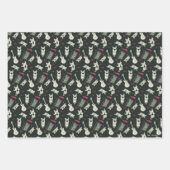 スクービードゥーパンクギターとアンプパターン ラッピングペーパーシート (正面3)