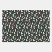 スクービードゥーパンクギターとアンプパターン ラッピングペーパーシート (正面2)