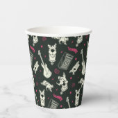 スクービードゥーパンクギターとアンプパターン 紙コップ (正面)