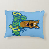 スクービードゥーポー印刷キャラクターバッジ アクセントクッション (裏面)