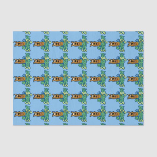 スクービードゥーポー印刷キャラクターバッジ 薄葉紙 (正面)