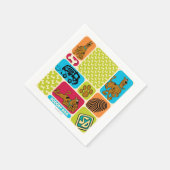 スクービードゥーミステリーパターン スタンダードカクテルナプキン (角)