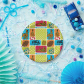 スクービードゥーミステリーパターン ペーパープレート (パーティー)