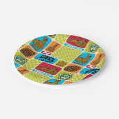 スクービードゥーミステリーパターン ペーパープレート (アングル)