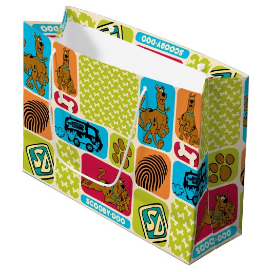 スクービードゥーミステリーパターン ラージペーパーバッグ (正面アングル)