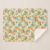 スクービードゥーミステリーマシン花模様 シェルパブランケット (正面(横))