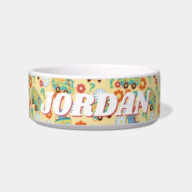 スクービードゥーミステリーマシン花模様 ボウル (正面)