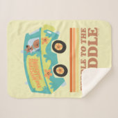 スクービードゥーミステリーマシン「ペダルを踏み込む」 シェルパブランケット (正面(横))