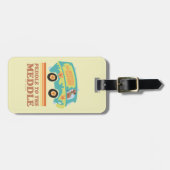 スクービードゥーミステリーマシン「ペダルを踏み込む」 ラゲッジタグ (正面横)