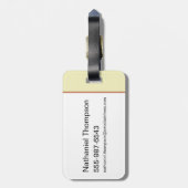 スクービードゥーミステリーマシン「ペダルを踏み込む」 ラゲッジタグ (裏面縦)