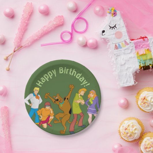 スクービードゥーミステリー株式会社全体集団 ペーパープレート (パーティー)