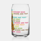 スクービードゥーランニングの「どこにいる?」 ガラス缶 (裏面)