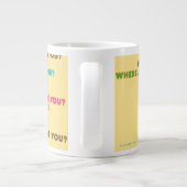 スクービードゥーランニングの「どこにいる?」 ジャンボコーヒーマグカップ (裏面)