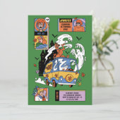 スクービードゥー不気味ミステリーマシン誕生日 招待状 (スタンド正面)