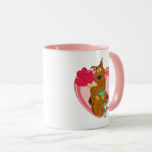 スクービードゥー保持ハートロリポップ マグカップ (正面右)