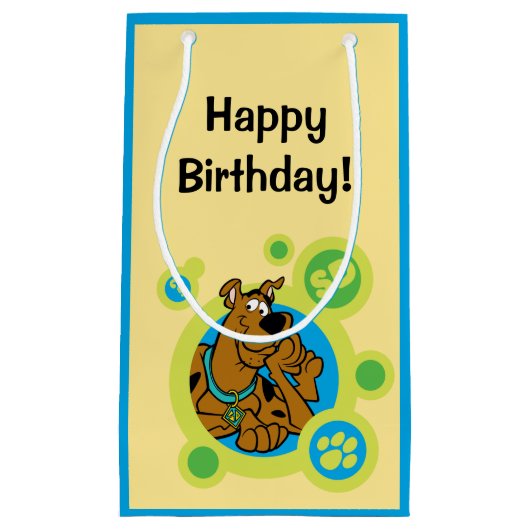 スクービードゥー円SDバッジ スモールペーパーバッグ (正面)