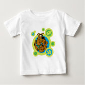スクービードゥー円SDバッジ ベビーTシャツ (正面)