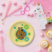 スクービードゥー円SDバッジ ペーパープレート (パーティー)