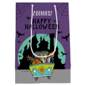 スクービードゥー前立腺性ハローウィンパーティ ミディアムペーパーバッグ (裏面)