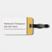 スクービードゥー励起顔 ラゲッジタグ (裏面横)