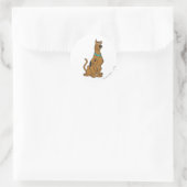 スクービードゥー子犬の目 ラウンドシール (バッグ)