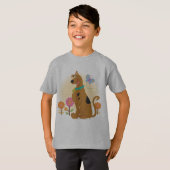 スクービードゥー後を追蝶 Tシャツ (正面フル)