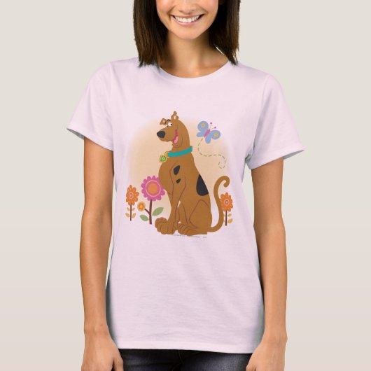 スクービードゥー後を追蝶 Tシャツ (正面)