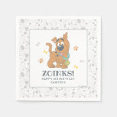 スクービードゥー最初の誕生日 スタンダードカクテルナプキン (正面)