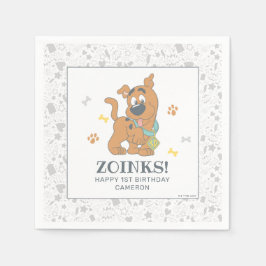 スクービードゥー最初の誕生日 スタンダードカクテルナプキン