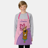 スクービードゥー蝶キス エプロン (着用した状態)