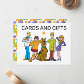 スクービードゥー誕生日カードとギフトサイン ノートカード (正面/裏面インサイチュ)