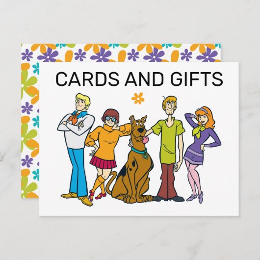 スクービードゥー誕生日カードとギフトサイン ノートカード (正面/裏面)
