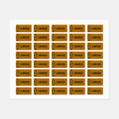 スクービードゥー迷彩ラベル ラベル (シート)