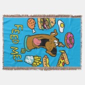 スクービードゥー食べ物を与えだ! スローブランケット (正面)