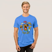 スクービードゥー食べ物を与えだ！ トライブレンドＴシャツ (正面全面)