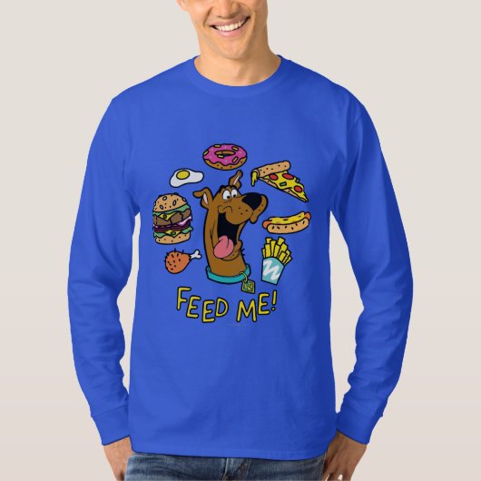 スクービードゥー食べ物を与えだ! Tシャツ (正面)