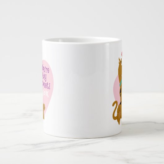 スクービードゥー-あなたはマイスウィート ジャンボコーヒーマグカップ (正面)