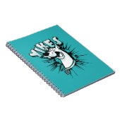 スクービードゥー「おお!」 ハーフトーングラフィックス ノートブック (右側)