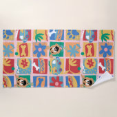 スクービードゥー |おもしろいベビーパターン ビーチタオル (正面)