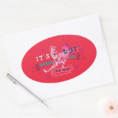 スクービードゥー – お前なしでRufだ 楕円形シール (封筒)