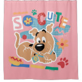 スクービードゥー |かわいいベビースクービードゥー シャワーカーテン (正面)