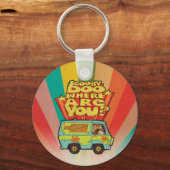 スクービードゥー |「どこにいるんだ？」 レトロマンガバン キーホルダー (正面)