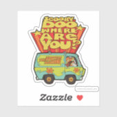 スクービードゥー |「どこにいるんだ?」 レトロマンガバン シール (シート)