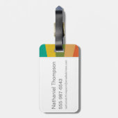 スクービードゥー |「どこにいるんだ？」 レトロマンガバン ラゲッジタグ (裏面縦)